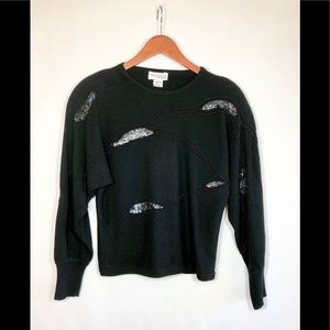 80s Vintage Beaded Sweater Nordstrom Petite Focus